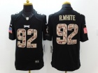 Philadelphia Eagles #92 R.White Black Salute to Service Nike Limited Jersey