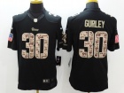 St.Louis Rams #30 Todd Gurley Black Salute to Service Jersey