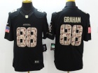 Seattle Seahawks #88 Jimmy Graham Black Salute to Service Jersey