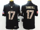 Miami Dolphins #17 Ryan Tannehill Black Salute to Service Jersey