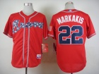 Atlanta Braves #22 Nick Markakis Red Cool Base Jerseys