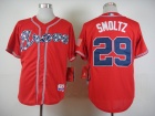 Atlanta Braves #29 John Smoltz Red Cool Base Jerseys