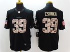 Miami Dolphins #39 Larry Csonka Black Salute to Service Nike Limited Jerseys