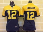 Nike Women Green Bay Packers #12 Aaron Rodgers Blue Women Jersey