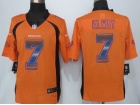 Denver Broncos #7 John Elway Pro Line Orange Fashion Strobe Nike Limited Jersey