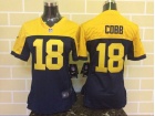 Nike Women Green Bay Packers #18 Randall Cobb Blue Women Jersey