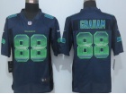 Seattle Seahawks #88 Jimmy Graham Pro Line Blue Fashion Strobe Nike Limited Jersey