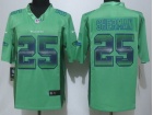 Seattle Seahawks #25 Richard Sherman Pro Line Green Fashion Strobe Nike Limited Jersey