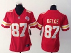 Nike Kansas City Chiefs #87 Travis Kelce Red Women Jersey