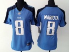 Nike Women Tennessee Titans #8 Marcus Mariota Baby Blue Jersey