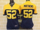 Nike Women Green Bay Packers #52 Clay Matthews Blue Jersey