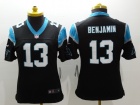 Carolina Panthers #13 Kevin Benjamin Black Women Limited Jersey