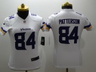 Minnesota Vikings #84 Patterson White Women Limited Jersey