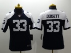 Nike Dallas Cowboys #33 Dorsett Blue Thankgiving Youth Limited Jerseys