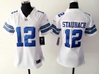 Nike Dallas cowboys #12 Roger Staubach White Women Jersey