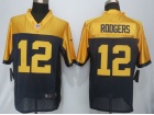 Green Bay Packers #12 Aaron Rodgers Blue Throwback Nike Limited Jersey