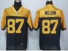 Green Bay Packers #87 Jordy Nelson Green Blue Throwback Nike Limited Jersey