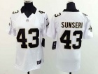 Nike Women New Orleans Saints #43 Vinnie Sunseri White Jerseys