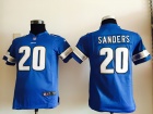 Nike Youth Detroit Lions #20 B.Sanders Blue Jersey