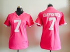 Women San Francisco 49ers #7 Colin Kaepernick 2015 Pink Bubble Gum Jersey