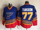 St. Louis Blues #77 Patrick Turgeon Blue CCM Hockey Jerseys