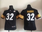 Pittsburgh Steelers #32 Franco Harris Black Kids Jersey