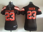 Cleveland Browns #23 Joe Haden Brown Women Jersey