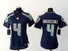 Nike Women Seattle Seahawks #4 Steven Hauschka Blue Jersey