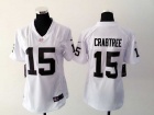 Nike Women Oakland Raiders #15 Michael Crabtree White Jersey