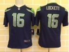 Youth Seattle Seahawks#16 Tyler Lockett Blue Kids Jersey