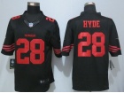 San Francisco 49ers #28 Carlos Hyde Black Nike Limited Jersey