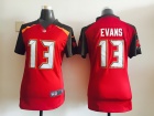 Nike Tampa Bay Buccaneers #13 Mike Evans Red Women Jersey