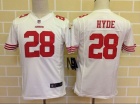 Nike San Francisco 49ers #28 Carlos Hyde White Kids Jersey