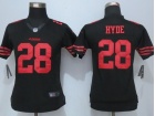 Nike Women San Francisco 49ers #28 Carlos Hyde Black Limited Jersey