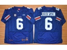 Auburn Tigers #6 Jeremy Johnson Blue NCAA Football Jersey