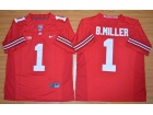 2015 Ohio State Buckeyes #1 Braxton Miller Red NCAA Football Jersey