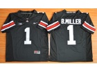 2015 Ohio State Buckeyes #1 Braxton Miller Black NCAA Football Jersey