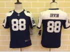 Nike Kids Dallas Cowboys #88 Michael Irvin Blue Thanksgiving Jersey