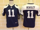 Nike Kids Dallas Cowboys #11 Cole Beasley Blue Thanksgiving Jersey