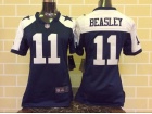 Nike Women Dallas Cowboys #11 Cole Beasley Blue Thanksgiving Jersey