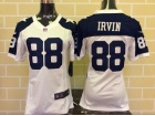 Nike Women Dallas Cowboys #88 Michael Irvin White Thanksgiving Jersey