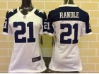 Nike Women Dallas Cowboys #21 Joseph Randle White Thanksgiving Jersey