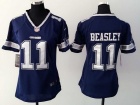 Nike Dallas Cowboys #11 Cole Beasley Blue Women Jersey