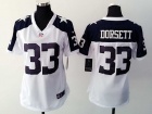 Nike Dallas Cowboys #33 Tony Dorsett White Thanksgiving Women Jersey