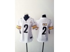 Nike Pittsburgh Steelers #2 Michael Vick White Women Jersey