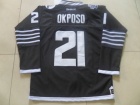 New York Islanders #21 Kyle Okposo Black Hockey Jersey