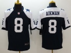 Dallas Cowboys #8 Troy Aikman Blue Thanksgiving Nike Limited Jerseys