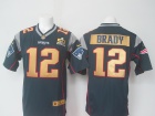 New England Patriots #12 Tom Brady Blue Super Bowl 50th Limited Jerseys