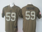 Carolina Panthers #59 Luke Kuechly Green Salute to Service Limited Jerseys