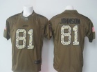 Detroit Lions #81 Calvin Johnson Green Salute to Service Nike Limited Football Jerseys